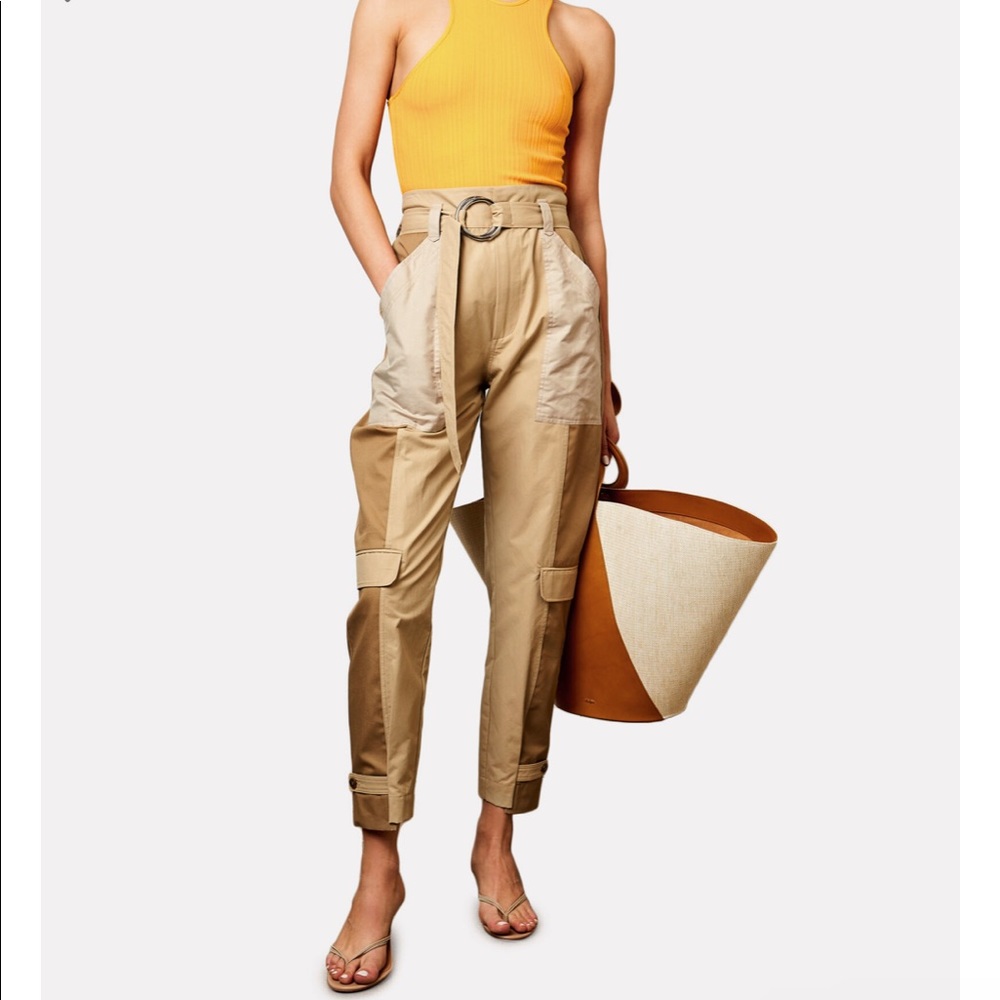 FRAME Tonal Blocked Cargo Pants